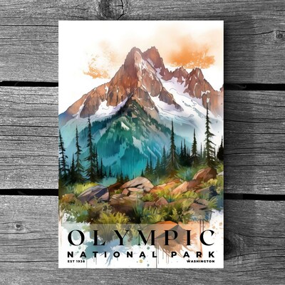Olympic National Park Poster, Travel Art, Office Poster, Home Decor | S4 - image3